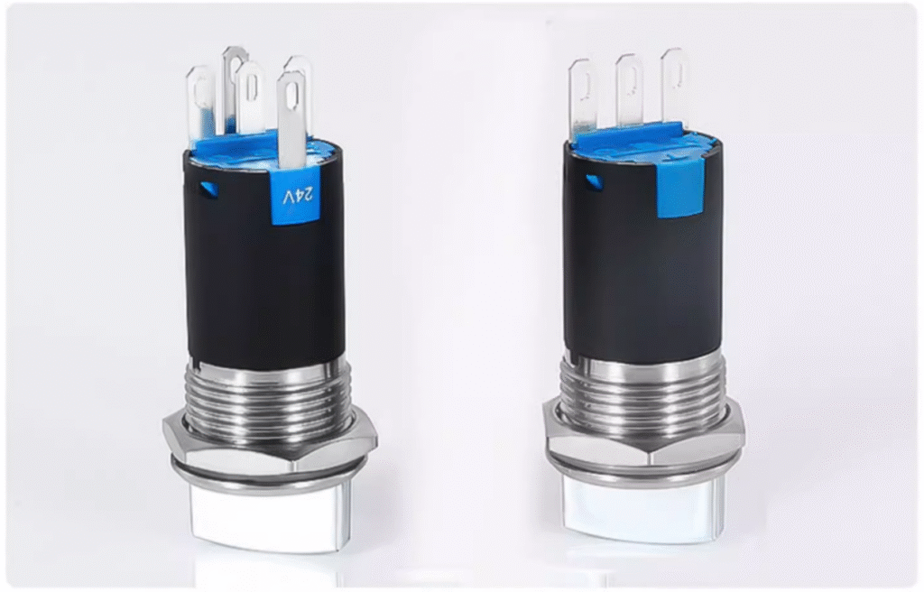 GQ16 Illuminated knob push button switch 3