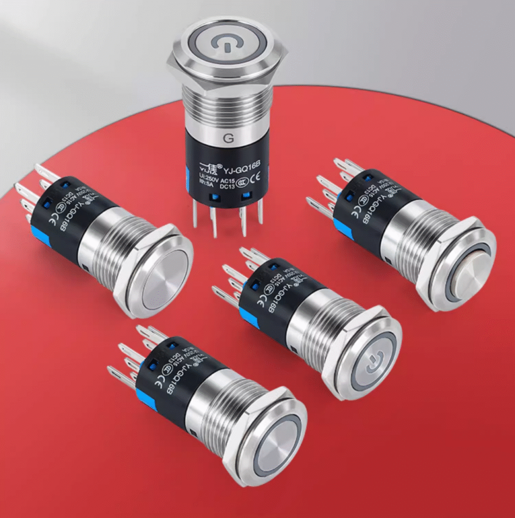 Yijia Metal Push Button Switch YJ-GQ16B (2NO2NC) Application Solution