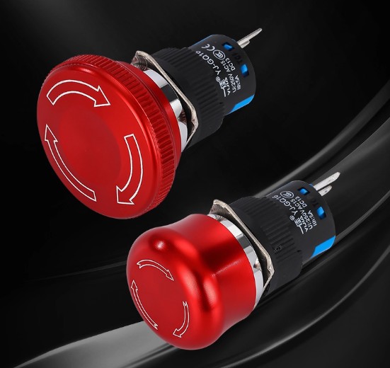 Yijia Metal Push Button Switch YJ-GQ16 Emergency stop Application Solution